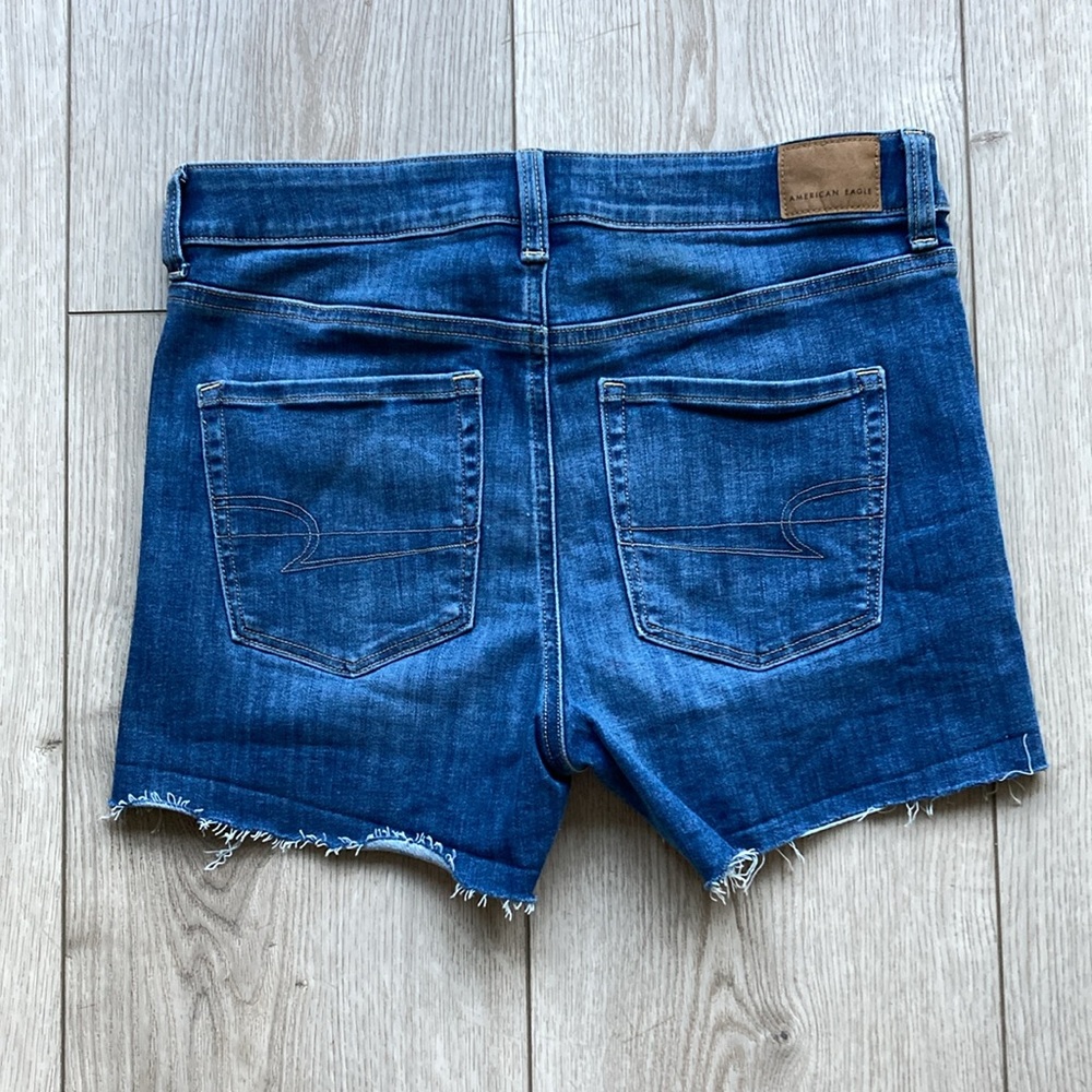 American Eagle Hi-Rise Shortie Women’s 8 Jean Shorts Summer Casual Denim